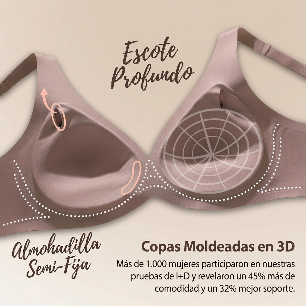 Sujetador Efecto Lift sin Aros – Máxima Comodidad y Realce Natural