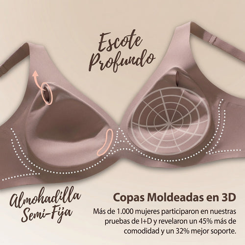 Sujetador Efecto Lift sin Aros – Máxima Comodidad y Realce Natural