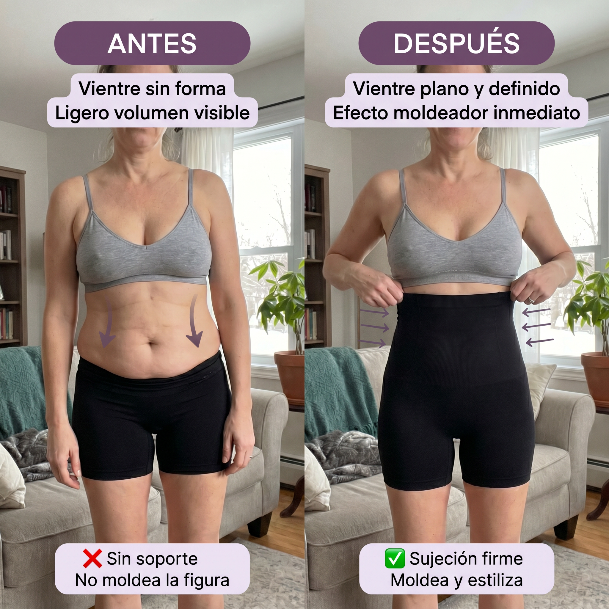 Short Moldeador Vientre Plano - Cintura definida y abdomen más plano
