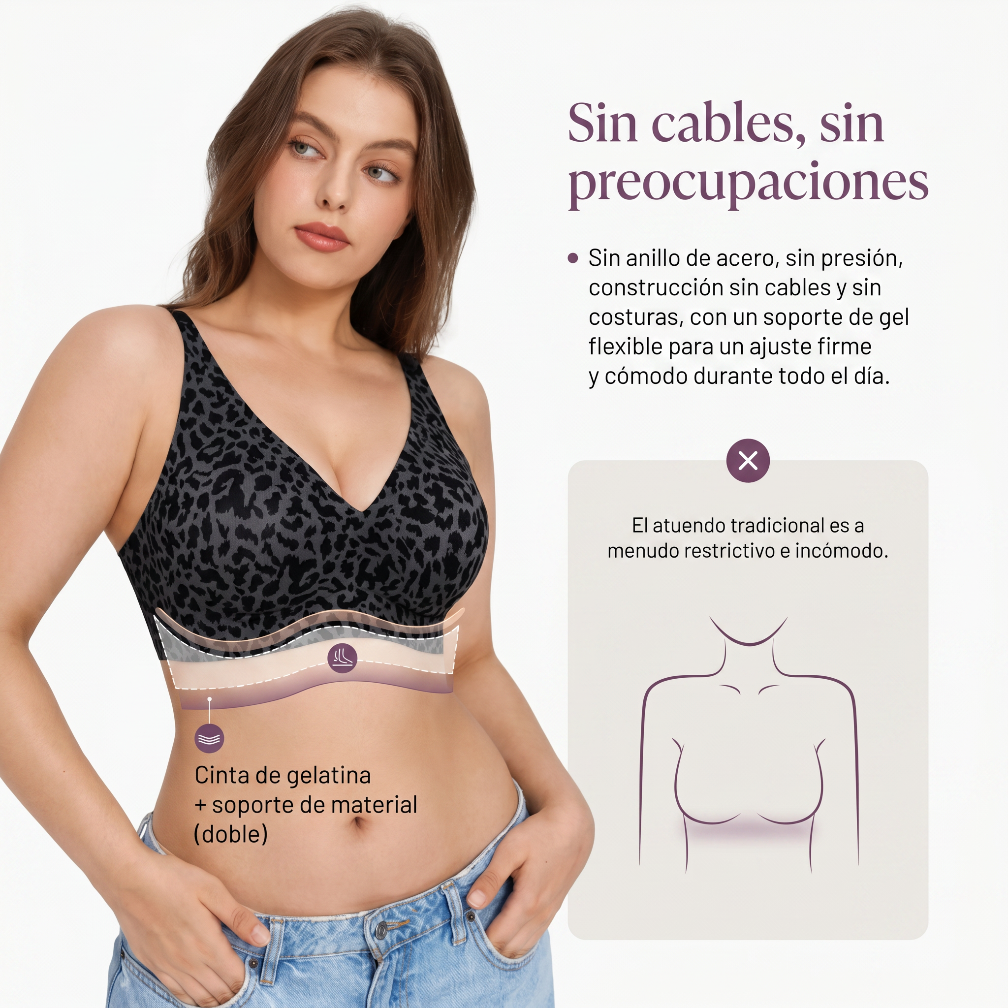 Sujetador Moldeador sin Aros: comodidad y contorno perfecto